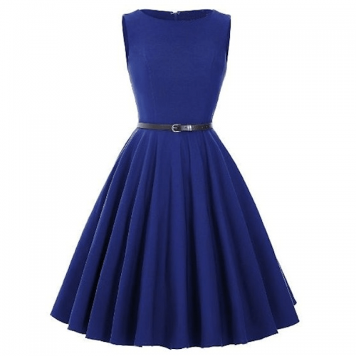 Blå klänning