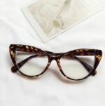 Designerglasögon leopard cat eye 50 tals Rockabilly