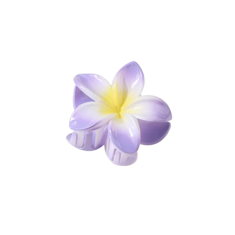 Hårklämma plumeria lila