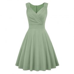Glinder ljusgrön sommar klänning
