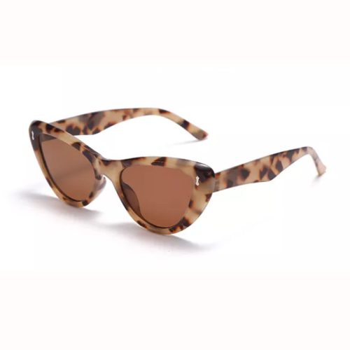 Cat eye leopard solglasögon