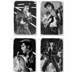 Plåtskylt Elvis Presley svartvita motiv 50 tal retro