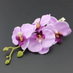Stor hårblomma ljuslila orkidéer rockabilly