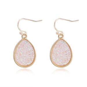 Eleganta hängörhänge guldfärgat med glitter
